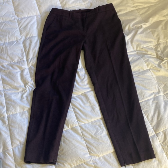 Nwot Wine Color Women’s Ankle Dress Slacks /WORTHINGTON Dress Ankle Slacks. - Picture 1 of 14